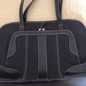 Black computer tote